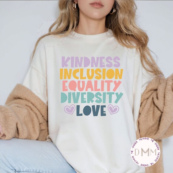 Kindness Inclusion Equality Diversity Love Shirt Autism Awareness Shirt Neurodiversity Autism Teacher Positive Graphic Tee Autism Mom Shirt
