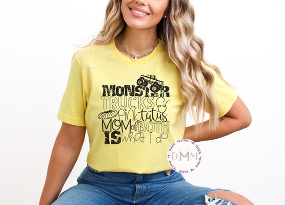 Monster Trucks & Pink Tutus Mom Of Both Is What I Do Shirt, Mom Of Both Shirt, Mom Of Boys, Mom Of Girls, Shirts For Mom, Trendy Mom Shirt