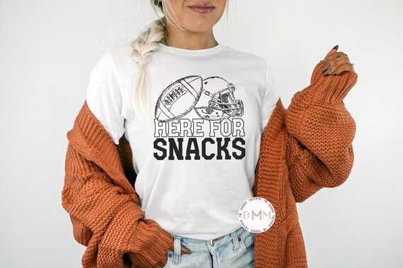 Funny Football Shirt - Here For Snacks TShirt