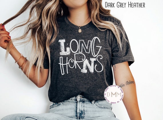 Longhorns Shirt, Longhorns School Shirt, Longhorns Teacher Shirt, Longhorns Football Shirt, School Sports Team Longhorn Mom Football Shirt