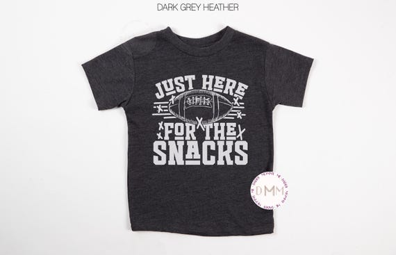 Just Here For The Snacks Kid Shirt, Funny Football Shirt Kid, Football Toddler Shirt For Kids, Shirt For Toddlers, Football Youth Shirt