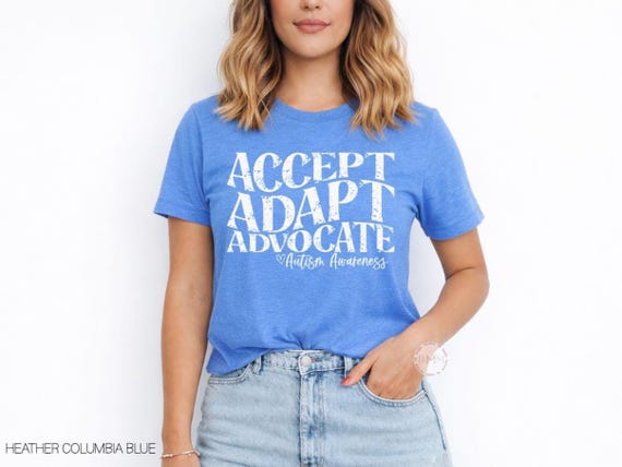 Autism Awareness Shirt - Accept Adapt Advocate, Neurodiversity Tee