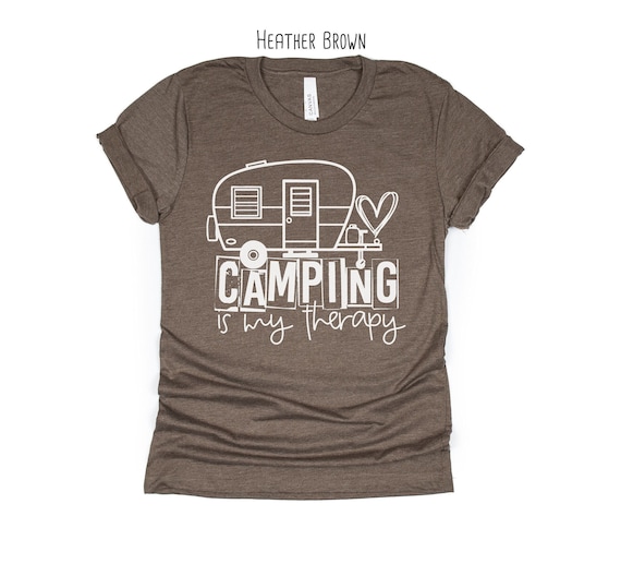 Camping Is My Therapy Shirt: Camp Lover Graphic Tee