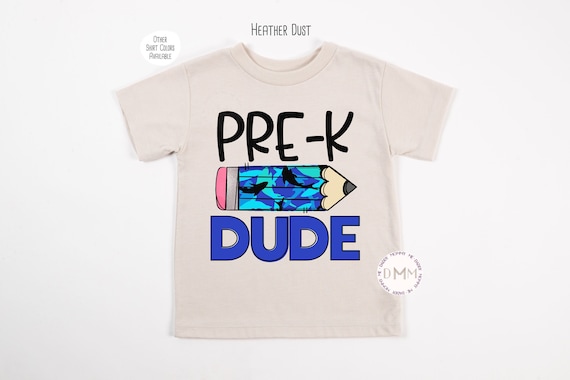 Pre-K Dude Shirt, PreK Shirt Kids, Pre K Shark Pencil Shirt, Back To School Shirt Boy First Day of School Shirt Boy PreK Toddler Shirt Shark