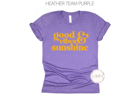 Good Vibes and Sunshine Shirt, Positive Vibes Tee, Summer Aesthetic Shirt, Trendy Cute Shirt Women, Gift for Her
