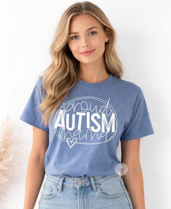 Proud Autism Mama Shirt, Comfort Colors Awareness Tee, Neurodiversity Support Shirt