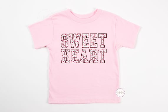 Sweetheart Shirt Hearts Cute Valentines Day Baby Outfit Valentines Day Toddler Shirt Valentines Day Shirt Girl Shirt Trendy Kid Graphic Tee