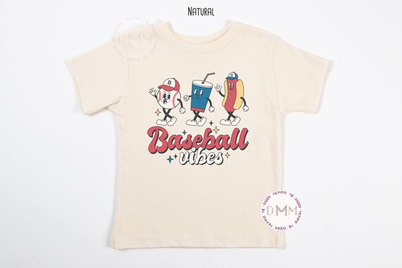 Retro Baseball Kid Shirt Baseball Vibes Shirt Trendy Baseball Kid Shirt Baseball Toddler Shirt Baseball Youth Shirt Retro Kid Shirt