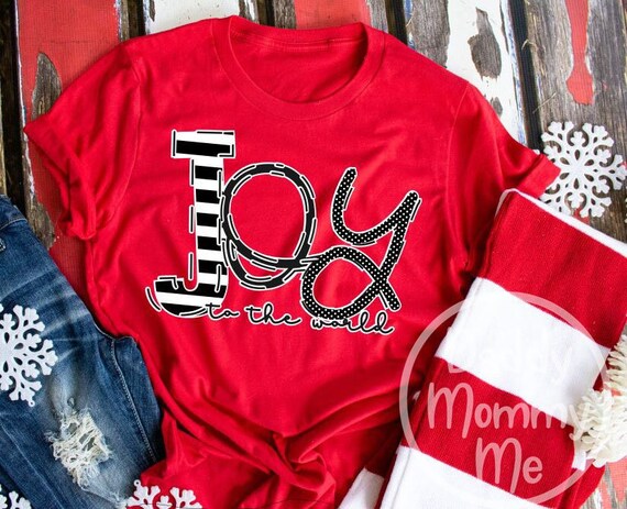 Joy To The World Shirt Christmas Shirt Merry Christmas TShirt Santa Shirt Holiday Shirt Trendy Christmas Shirts Unisex Graphic Tees Women