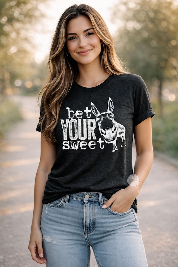 Funny Donkey Shirt, Sarcastic Graphic Tee, Dark Humor Farm Animal T-Shirt