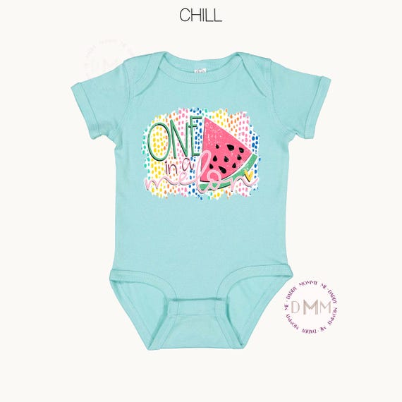 One In A Melon Bodysuit First Birthday Outfit 1st Birthday Shirt Cute Baby Birthday Shirt 1st Birthday Bodysuit Birthday Baby Girl Clothes
