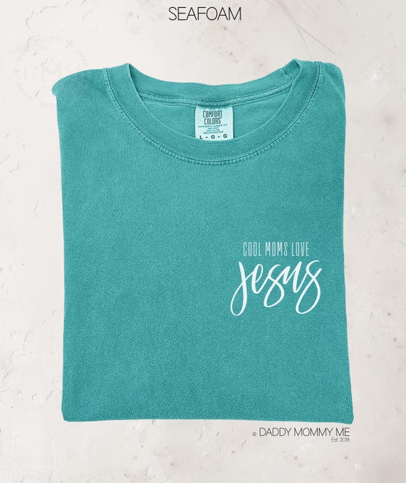 Comfort Colors Cool Moms Love Jesus Shirt, Christian Shirt Mom, Gift For Mom, Religious Shirt Mom, Praying Mom Shirt, Mother's Day Shirt