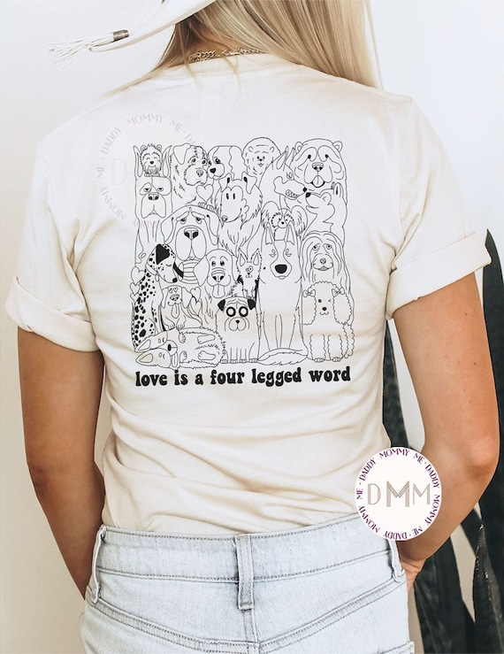 Dog Lover Shirt Love Is A Four Legged Word Dog Mom Shirt Veterinarian Shirt Dog Mama Vet Tech TShirt Rescue Dog Shirt Animal Rescue Shirt