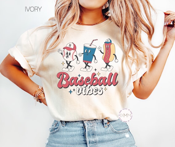 Baseball Vibes Comfort Colors Tee | Game Day Shirt | Ballpark Outfit