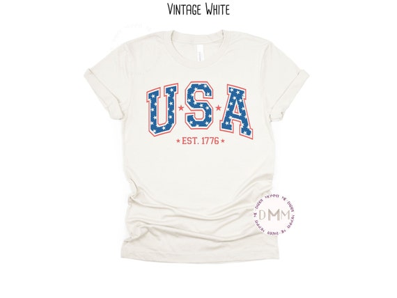 USA Est 1776 Shirt 4th Of July Shirt Stars Tee July 4th Fourth Of July Graphic Tee Trendy Patriotic Shirt Independence Day Shirt Unisex Tee