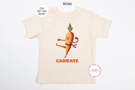 Carrate Shirt, Funny Carrot Shirt Kid, Funny Karate Shirt, Food Pun Shirt, Funny Boy Shirt, Trendy Kid Shirt, Cool Kid Graphic Tee Funny Kid