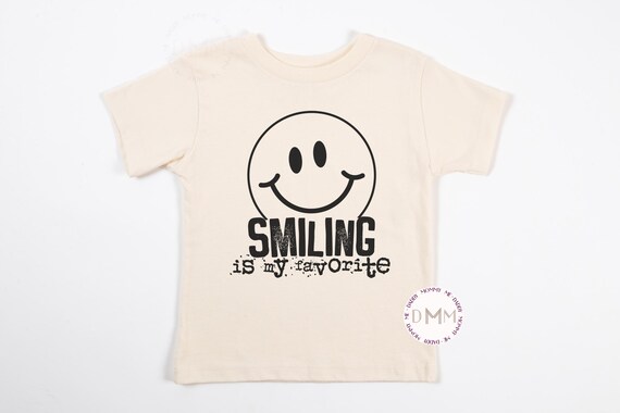 Smiling Is My Favorite Kid Shirt - Christmas Movie TShirt Toddler