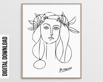 Picasso illustration | Etsy