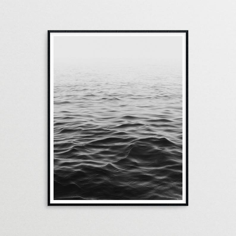 Ocean Art Ocean Photography Ocean Black and White Ocean | Etsy