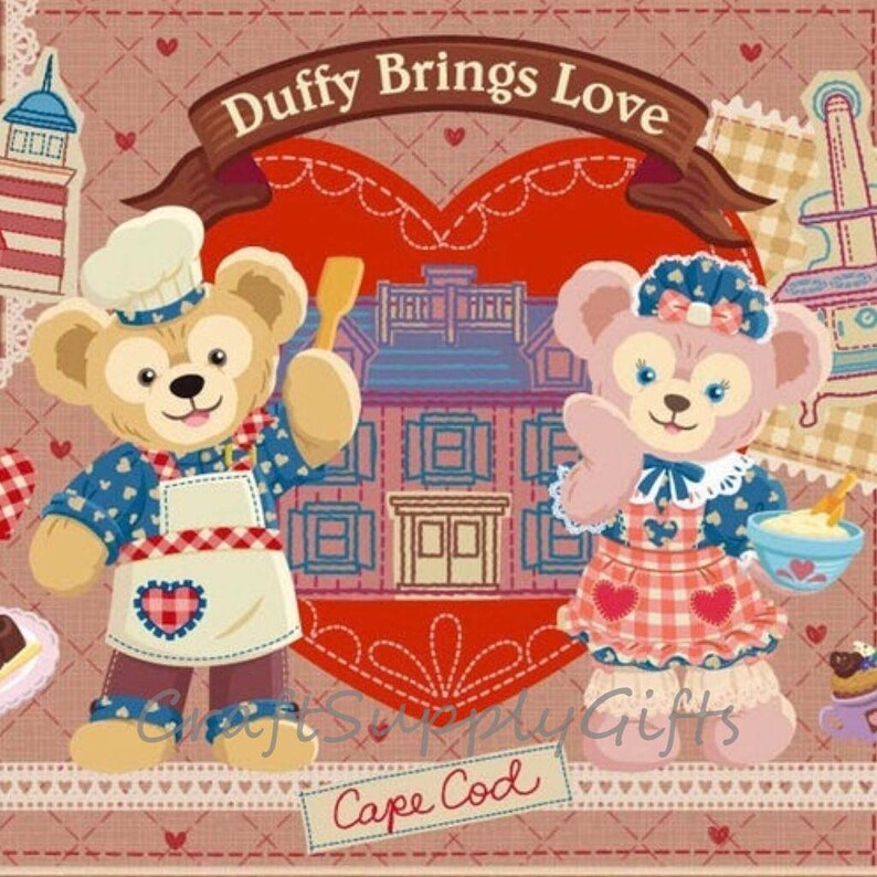 5D DIY Diamond Painting Disney Duffy /& Shelliemay Bear Mosaic Cross Stitch Full SquareRound Drill 3D Diamond kit Home Sticker Decoration