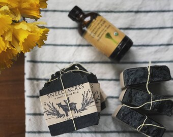 CHARCOAL & LEMONGRASS Goat Milk Soap