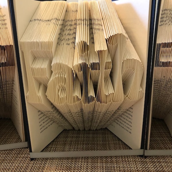 Faith folded book art