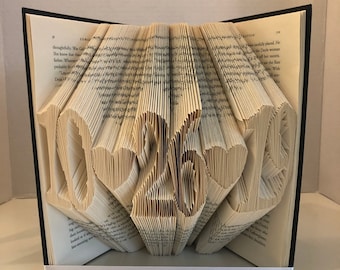 Date folded book art