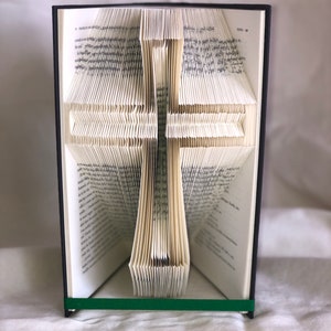 Cross folded book art