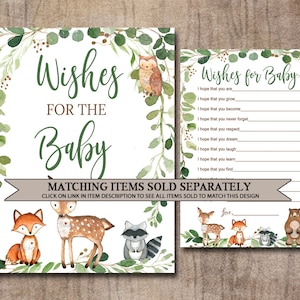 Woodland Baby Shower Game, Animal game, Woodland Neutral Forest Animals Printable Instant Download, Matches invitation 0016 image 6