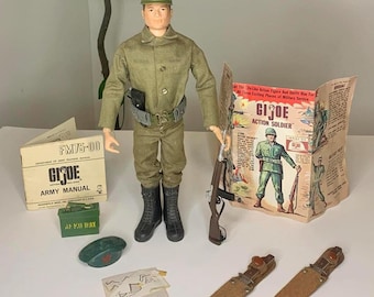 Vintage 1964 Hasbro GI Joe Figure With Accessories - Etsy