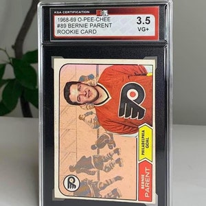 Carte de recrue des Flyers de Philadelphie Bernie Parent 1968-69 O-Pee-Chee #89