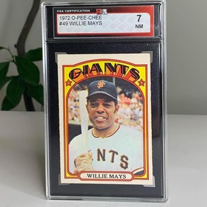 Carte de baseball O-Pee-Chee #49 Willie Mays, Giants de San Francisco, 1972