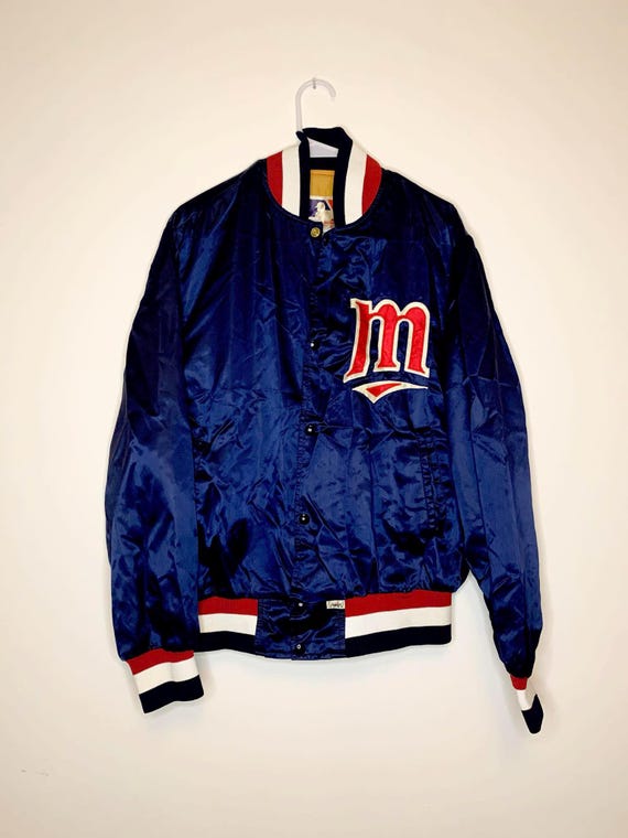 Vintage Minnesota Twins  Major League Baseball Satin Jacket by Shain of Canada - Size Large