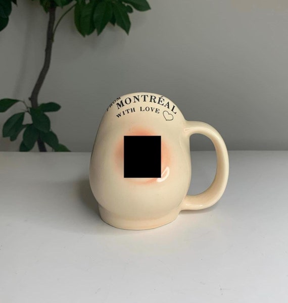 Vintage Novelty Bust Mug "From Montreal with Love"