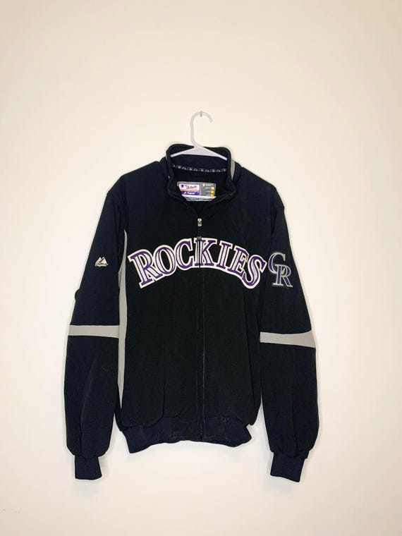 Colorado Rockies Major League Baseball Authentic Collection Jacket Made By Majestic - Size Medium