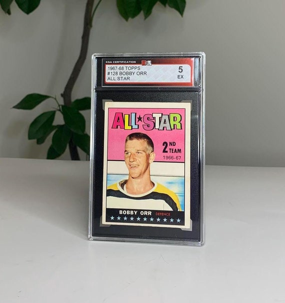 1967-68 TOPPS #128 Bobby Orr All Star Hockey Card