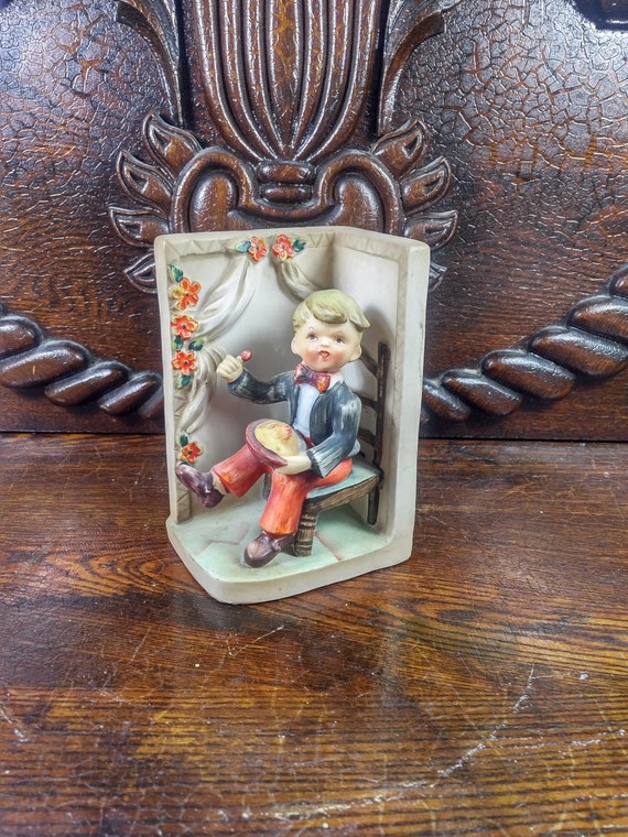 Little Jack Horner ESD Japan Hand Painted AR8389 Vintage Figurine - Great Gift Idea