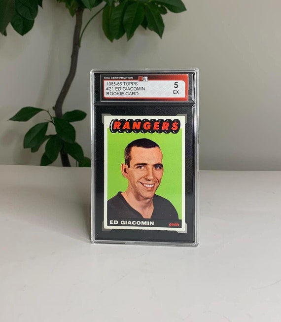 1965-66 TOPPS #21 Ed Giacomin New York Rangers Rookie Hockey Card