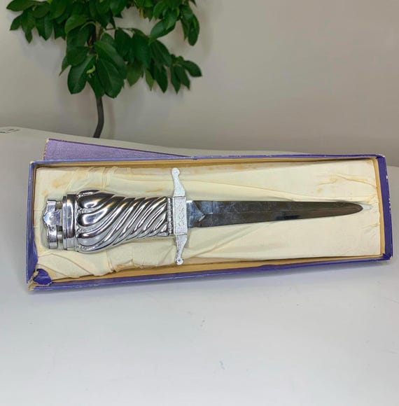 Dagger Letter Opener and Lighter Combo in Original Box