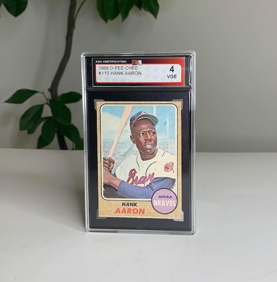 1968 O-Pee-Chee #110 Hank Aaron Atlanta Braves Baseball Card