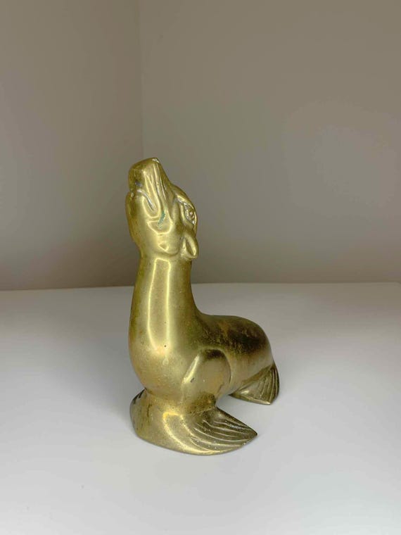 Vintage 7" Solid Brass Seal