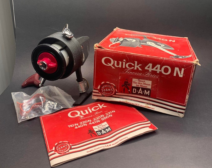 Lot de 2 anciens moulinets toupies Dam Quick 330N Allemagne de l'Ouest et Mitchell 300 France | eBay