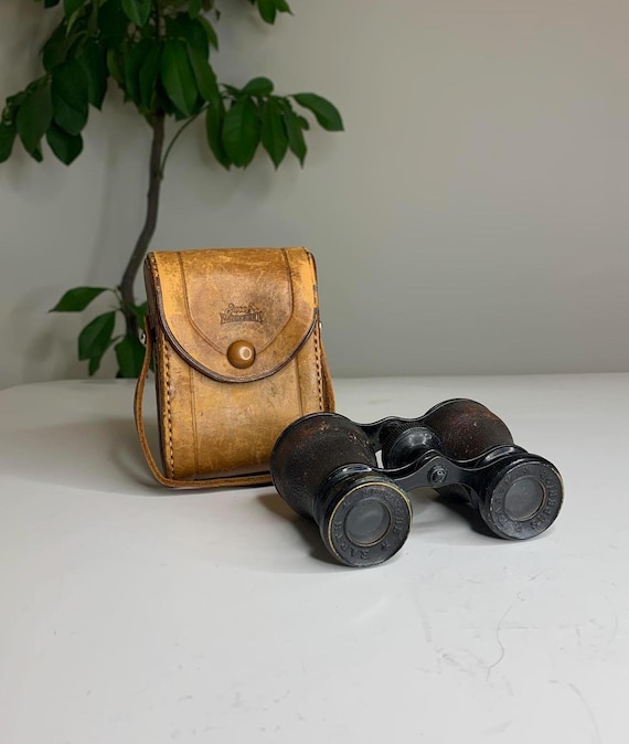 Vintage Earth Superior Opera Glasses/Binoculars with Leather Pouch