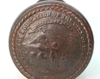 Pair of Detroit Department of Education Door Knobs