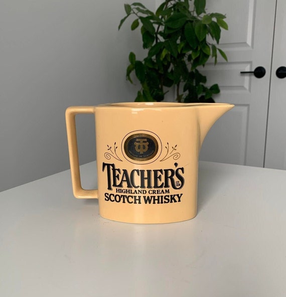 Teacher's Highland Cream Scotch Whisky Pitcher and Bottle Jigger - Awesome Teacher's Gift