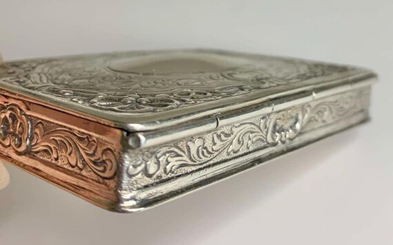 Antique Solid 800 Silver Box - Made in Germany - … - image 6