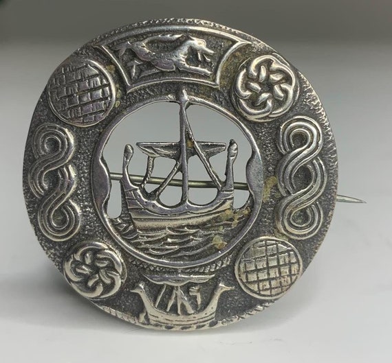 Robert Allison Sterling Silver Nordic Viking Brooch