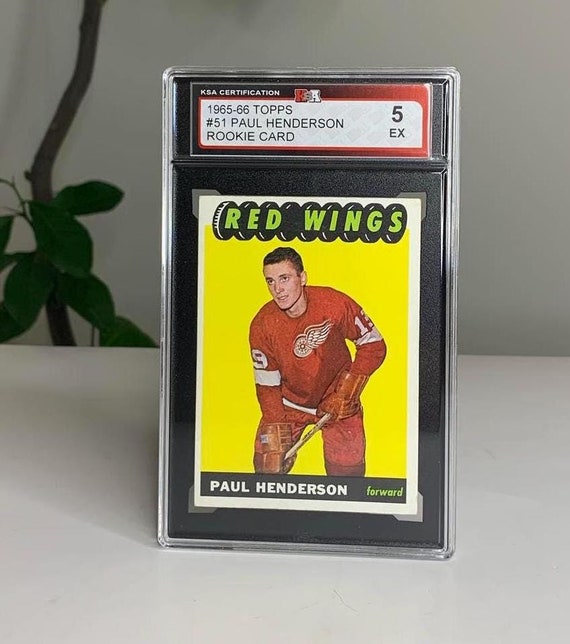 1965-66 TOPPS # 51 Paul Henderson Detroit Red Wings Rookie Card