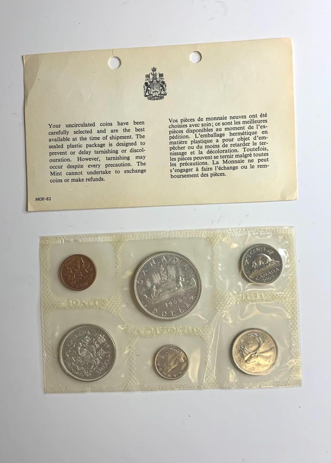 1965 Canada Coin Set - Etsy