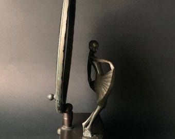 Ballerina Art Deco Vanity Mirror Hand Crafted by the J.B Hirsch Co